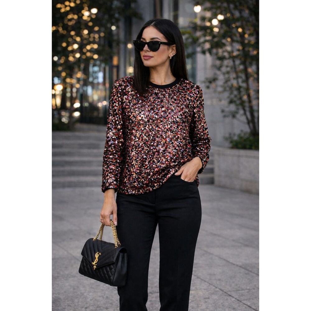 Alexander McQueen Sequin Embellished Shirt EUC